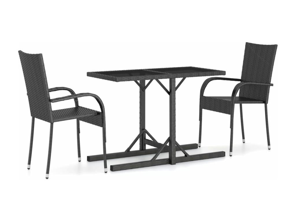 Black Home Furniture, 55.5 x 53.5 x 95 cm
