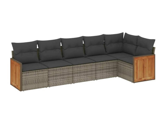 Gray Woven Resin Wicker Outdoor Furniture Set - dlz1766456876786