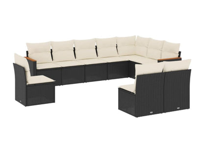 Black Woven Resin Wicker Outdoor Furniture Set - dlz1766456933318