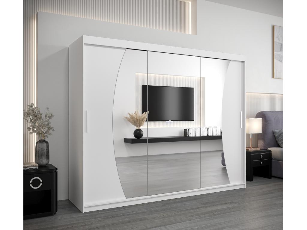 White Wardrobe, 250 x 62 x 200 cm