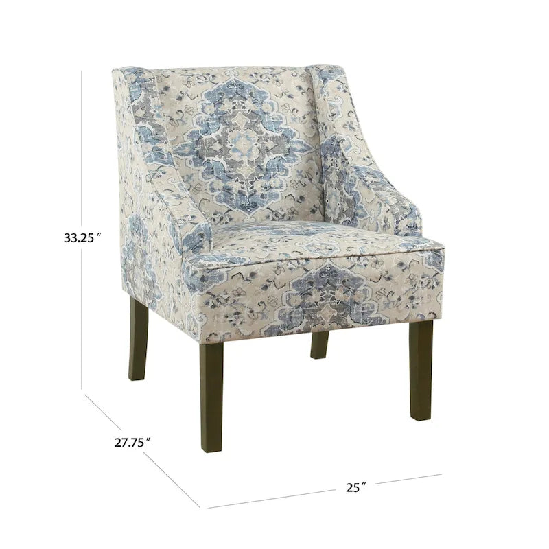 Porch & Den Holman Upholstered Swoop Arm Chair