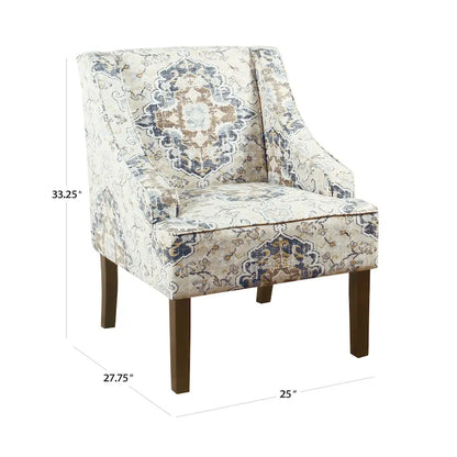 Porch & Den Holman Upholstered Swoop Arm Chair