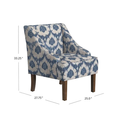 Porch & Den Holman Upholstered Swoop Arm Chair