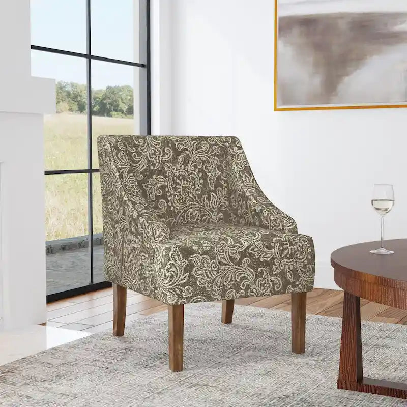 Porch & Den Holman Upholstered Swoop Arm Chair