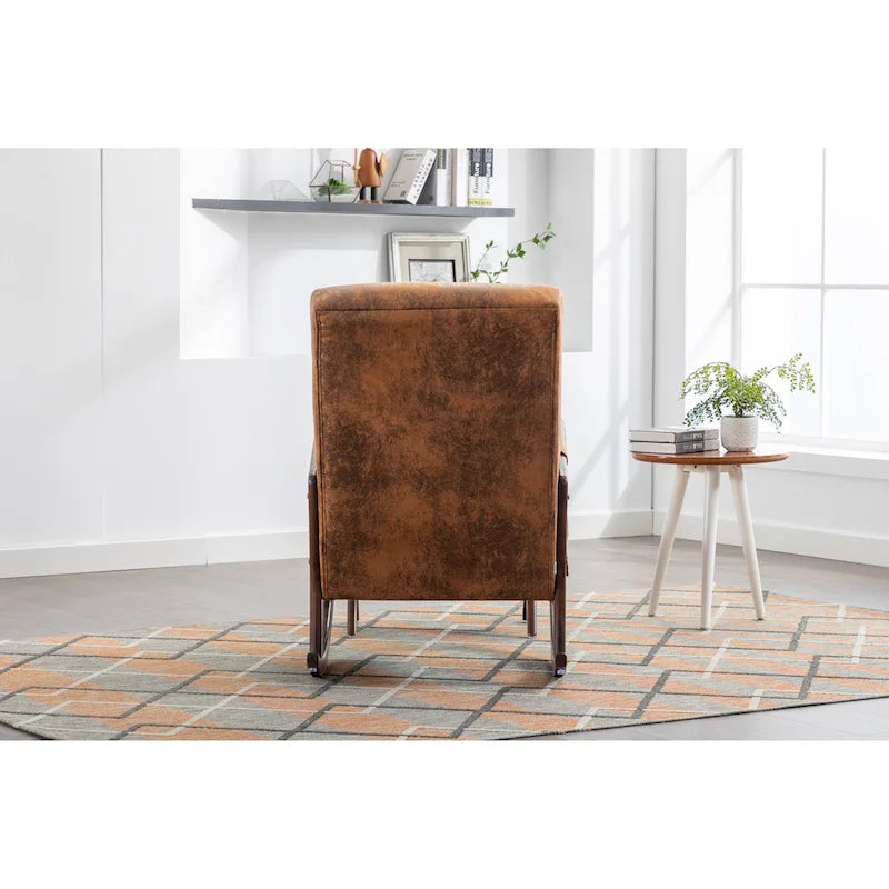 Rocking Armchair With Ottoman for Living Room