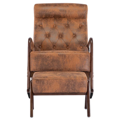 Rocking Armchair With Ottoman for Living Room