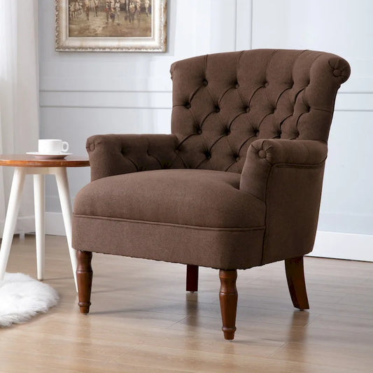Corvus Sidmouth Tufted Fabric Oversized Club Chair
