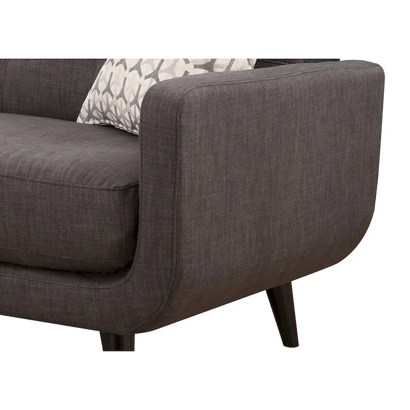 Carson Carrington Stykkisholmur Mid-century Modern Charcoal Sofa