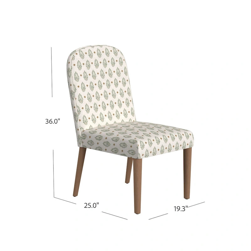 HomePop Rounded back Upholstered Dining chair-Single Pack