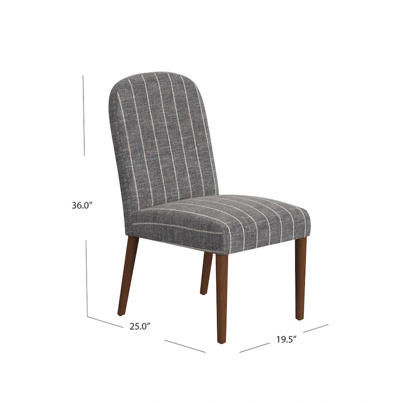 HomePop Rounded back Upholstered Dining chair-Single Pack