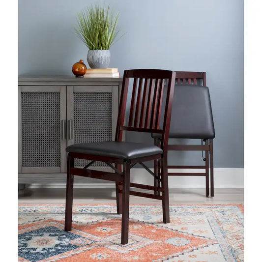 Porch & Den Lowell Espresso Folding Chair (Set of 2)