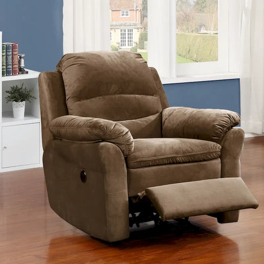 Copper Grove Roseway Brown Fabric Transitional Massage Power Recliner