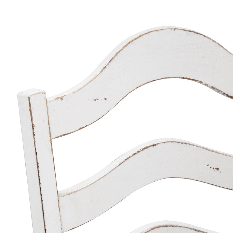 Magnolia Manor Antique White Weathered Bark 5 Piece Drop Leaf Set