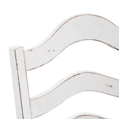 Magnolia Manor Antique White Weathered Bark 5 Piece Drop Leaf Set