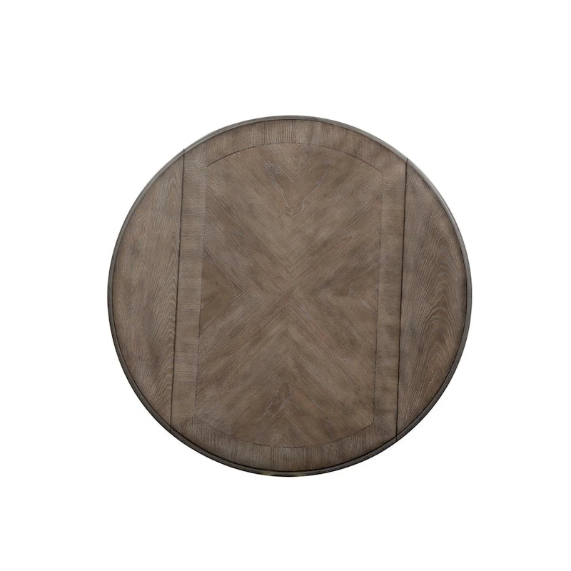 Magnolia Manor Antique White Weathered Bark 5 Piece Drop Leaf Set