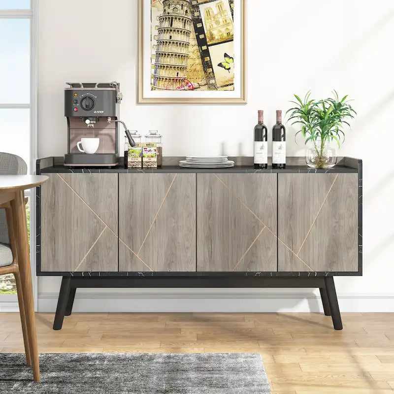 Kitchen Sideboard Buffet Table Buffet Cabinet with Storage
