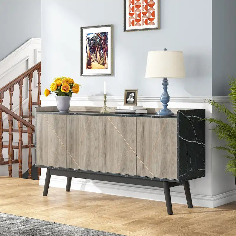 Kitchen Sideboard Buffet Table Buffet Cabinet with Storage