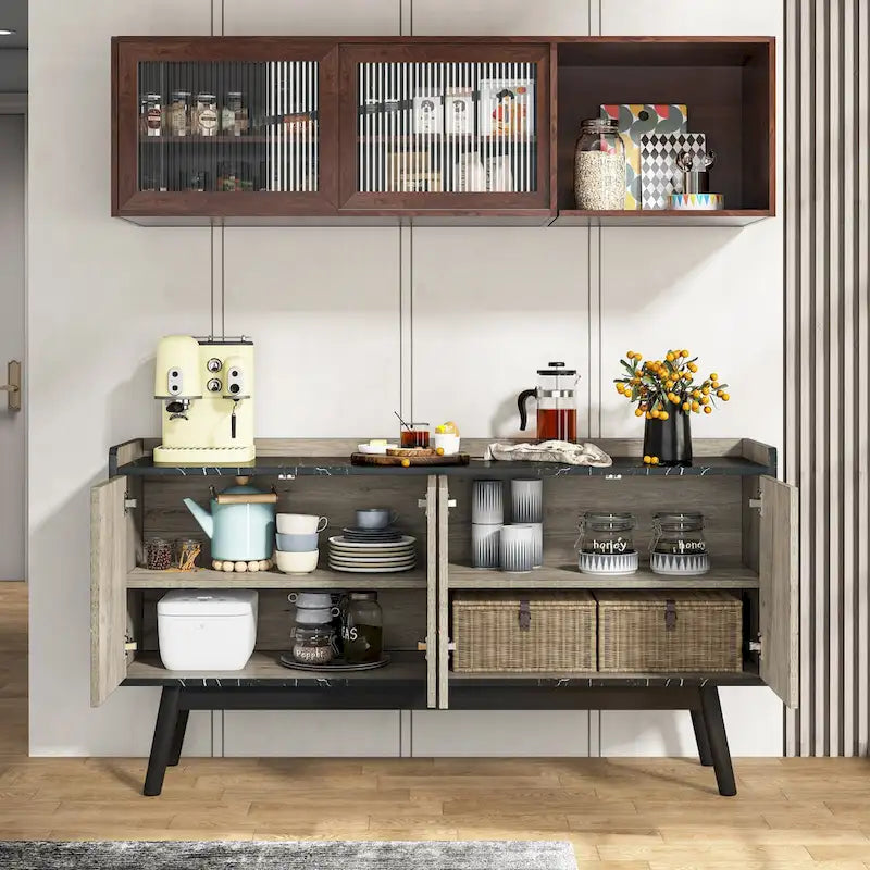Kitchen Sideboard Buffet Table Buffet Cabinet with Storage