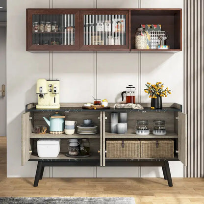 Kitchen Sideboard Buffet Table Buffet Cabinet with Storage