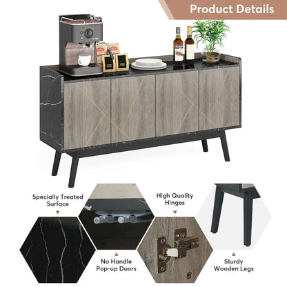 Kitchen Sideboard Buffet Table Buffet Cabinet with Storage