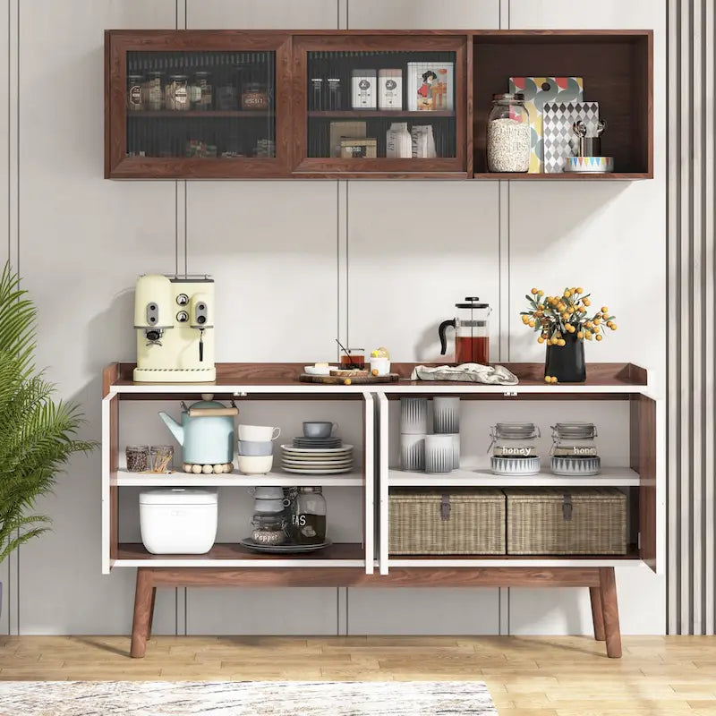 Kitchen Sideboard Buffet Table Buffet Cabinet with Storage