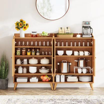 Sideboard Buffet Cabinet with 2 Doors and Removable Shelves