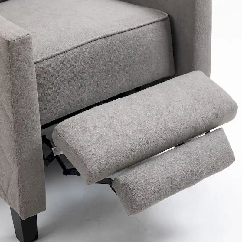 AVAWING Set of 2 Push Back Recliner Chair Linen Wing Back Chair