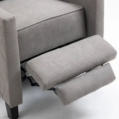 AVAWING Set of 2 Push Back Recliner Chair Linen Wing Back Chair