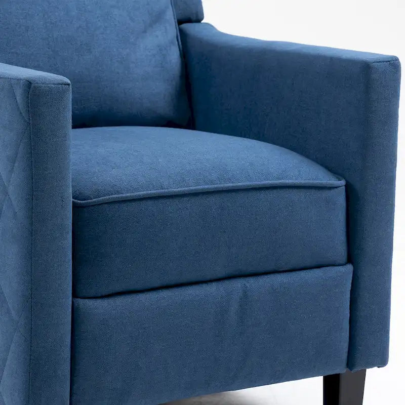 AVAWING Set of 2 Push Back Recliner Chair Linen Wing Back Chair