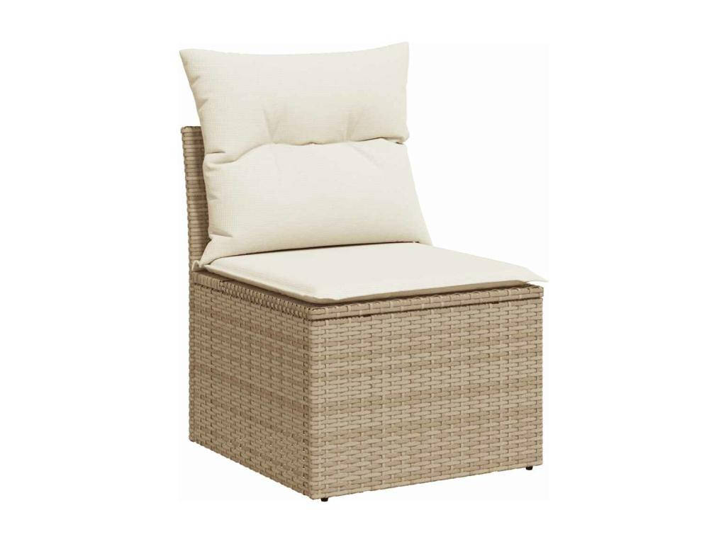 Beige Woven Resin Wicker Outdoor Furniture Set - dlz1766456629295