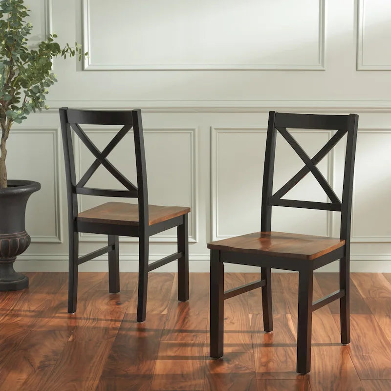 SAFAVIEH Concetta White/Natural Dining Chair - 17.5  W x 19.5  L x 37  H - 18 W x 20 D x 37 H