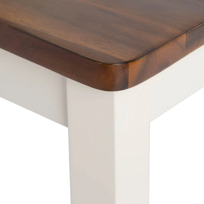 SAFAVIEH Concetta White/Natural Dining Chair - 17.5  W x 19.5  L x 37  H - 18 W x 20 D x 37 H