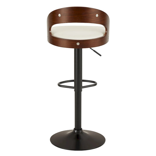 Javlergo Bar Stools Set of 2, Modern Adjustable Swivel Kitchen Bar Chair with Footrest