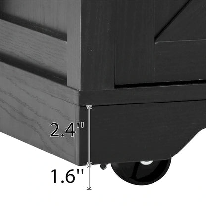 Kitchen Island with Power Outlet and Drop Leaf tabletop by Harper&Bright Designs