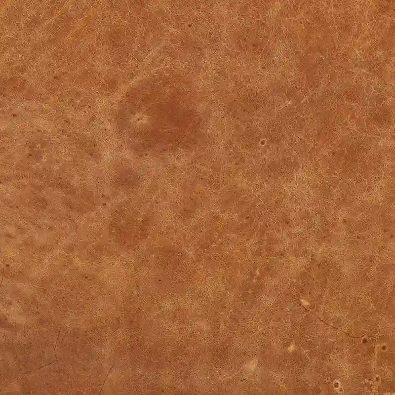 Poly & Bark Turin Leather Ottoman in Cognac Tan