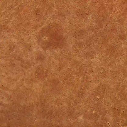 Poly & Bark Turin Leather Ottoman in Cognac Tan