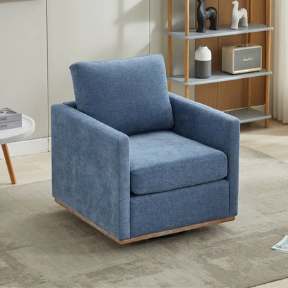 Mid Century Modern Swivel Accent Chair, 360 Degree Swivel Armchair For Living Room, Bedroom