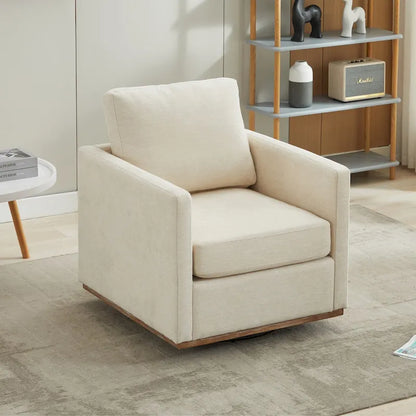 Mid Century Modern Swivel Accent Chair, 360 Degree Swivel Armchair For Living Room, Bedroom