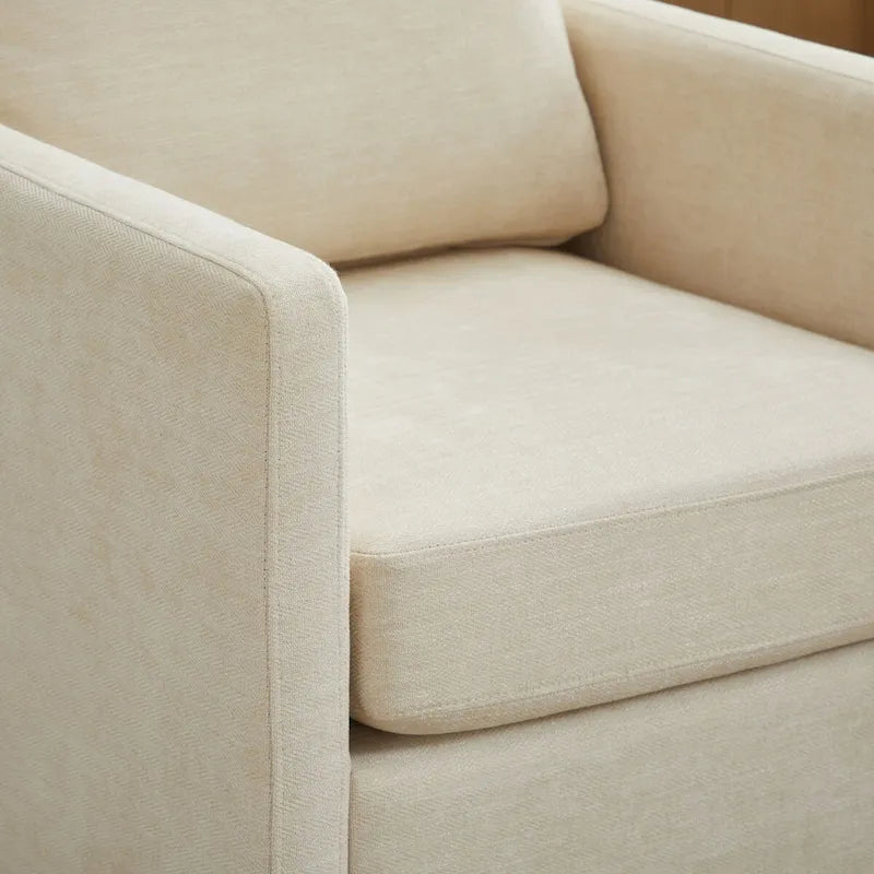 Mid Century Modern Swivel Accent Chair, 360 Degree Swivel Armchair For Living Room, Bedroom