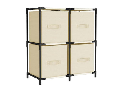 Beige Fabric Wardrobe, 63 x 30 x 71 cm