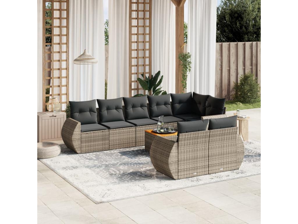 Gray Woven Resin Wicker Outdoor Furniture Set - dlz1766456554078