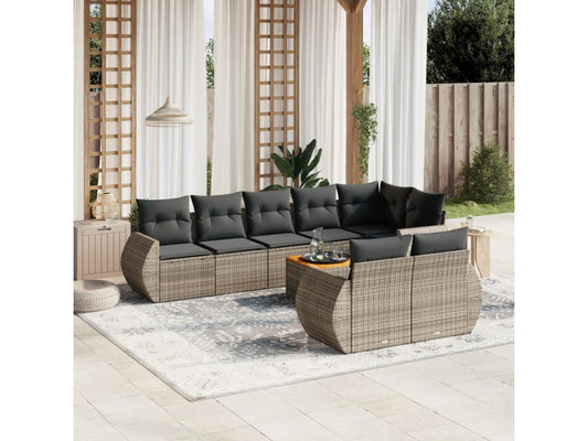 Gray Woven Resin Wicker Outdoor Furniture Set - dlz1766456554078