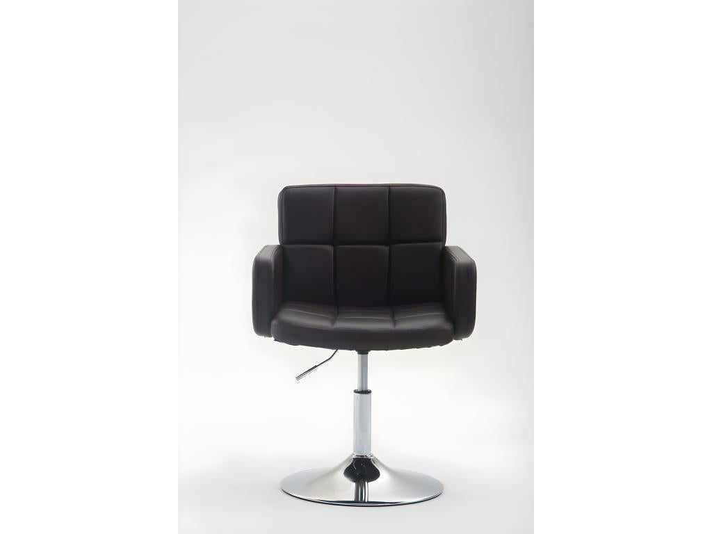 Brown Faux Leather Chair