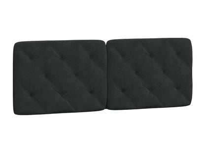 Black Velvet Bed Frame, 140 x 190 cm