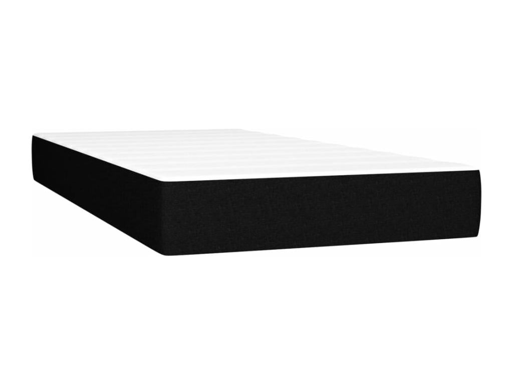 Black Fabric Mattress, 90 x 190 cm