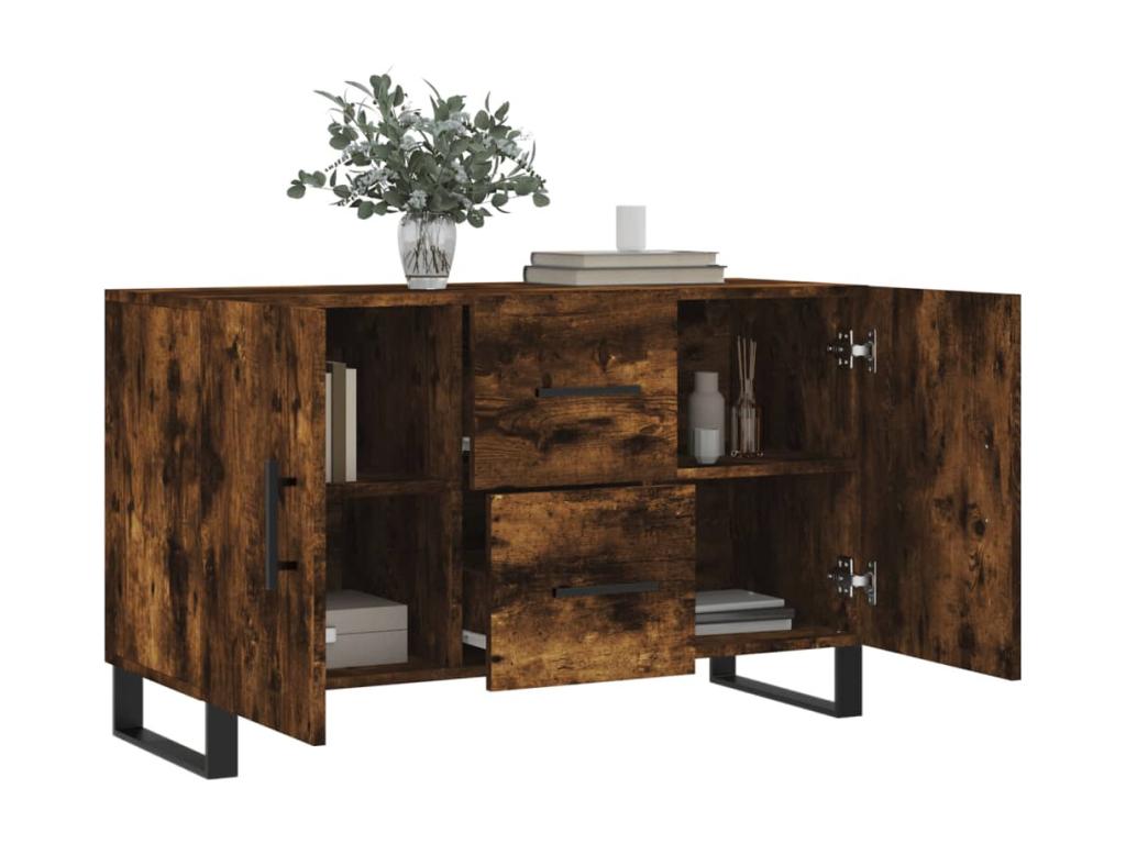 Brown Engineered Wood Sideboard, 100 x 36 x 60 cm