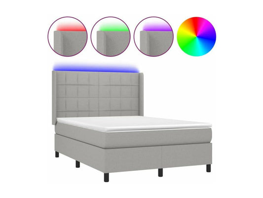 White Fabric Mattress, 140 x 190 cm