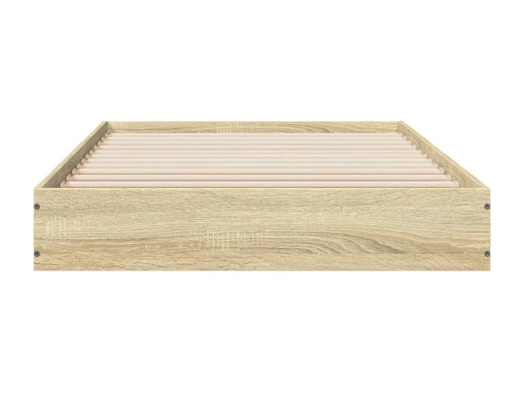Brown Engineered Wood Bed Frame, 75 x 190 cm