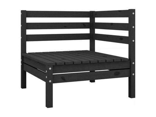 Black Outdoor Furniture Set, 63.5 x 63.5 x 62.5 cm