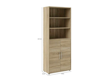 Black Oak Wood Dresser, 89 x 40 cm